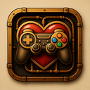 icon_gaming_heart_steampunk icon preview