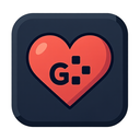 icon_gaming_heart_symmetrical icon preview
