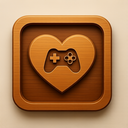 icon_gaming_heart_wooden icon preview