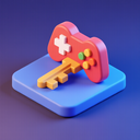 icon_gaming_key_3d_isometric icon preview