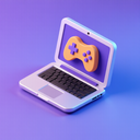 icon_gaming_laptop_3d_isometric icon preview