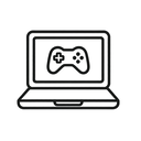 icon_gaming_laptop_line_art icon preview