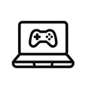 icon_gaming_laptop_monochrome icon preview