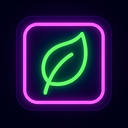 icon_gaming_leaf_neon icon preview