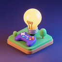 icon_gaming_light_bulb_3d_isometric icon preview