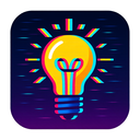 icon_gaming_light_bulb_digital_glitch icon preview