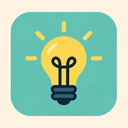 icon_gaming_light_bulb_flat_pastel icon preview