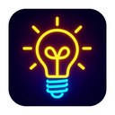 icon_gaming_light_bulb_neon icon preview