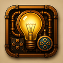 icon_gaming_light_bulb_steampunk icon preview