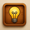 icon_gaming_light_bulb_wooden icon preview