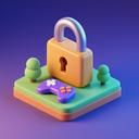 icon_gaming_lock_3d_isometric icon preview