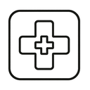 icon_gaming_medical_cross_line_art icon preview