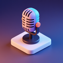 icon_gaming_microphone_3d_isometric icon preview