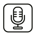 icon_gaming_microphone_minimal_outline icon preview