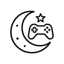 icon_gaming_moon_line_art icon preview