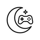 icon_gaming_moon_minimal_outline icon preview