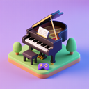 icon_gaming_piano_3d_isometric icon preview