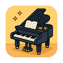 icon_gaming_piano_cartoon icon preview