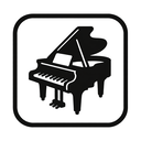 icon_gaming_piano_monochrome icon preview