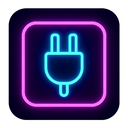 icon_gaming_plug_neon icon preview