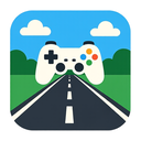 icon_gaming_road_flat_design icon preview