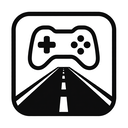 icon_gaming_road_monochrome icon preview