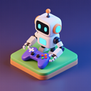icon_gaming_robot_3d_isometric icon preview