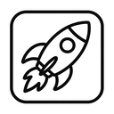 icon_gaming_rocket_line_art icon preview