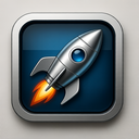icon_gaming_rocket_metallic icon preview