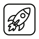 icon_gaming_rocket_minimal_outline icon preview
