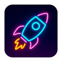 icon_gaming_rocket_neon icon preview