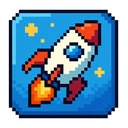 icon_gaming_rocket_pixel_art icon preview