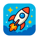 icon_gaming_rocket_playful icon preview