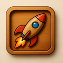 icon_gaming_rocket_wooden icon preview