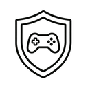 icon_gaming_shield_line_art icon preview