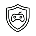 icon_gaming_shield_minimal_outline icon preview