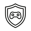 icon_gaming_shield_outline icon preview