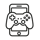 icon_gaming_smartphone_minimal_outline icon preview