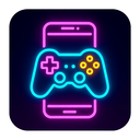 icon_gaming_smartphone_neon icon preview