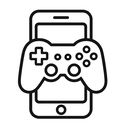 icon_gaming_smartphone_outline icon preview