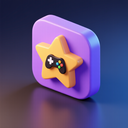 icon_gaming_star_3d_isometric icon preview