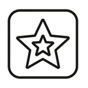 icon_gaming_star_minimal_outline icon preview