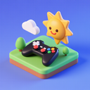 icon_gaming_sun_3d_isometric icon preview