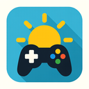 icon_gaming_sun_flat_design icon preview