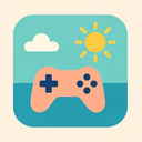 icon_gaming_sun_flat_pastel icon preview