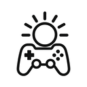 icon_gaming_sun_monochrome icon preview