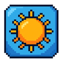 icon_gaming_sun_pixel_art icon preview
