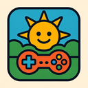 icon_gaming_sun_retro icon preview