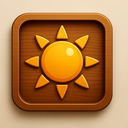 icon_gaming_sun_wooden icon preview