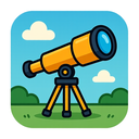 icon_gaming_telescope_cartoon icon preview